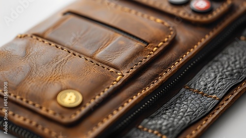 old leather wallet