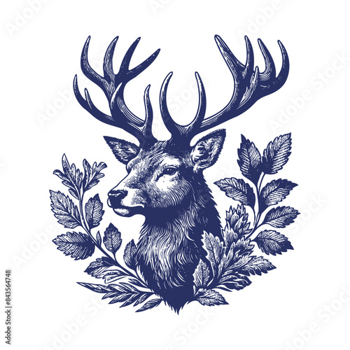deer vector,  deer silhouette,  deer illustration