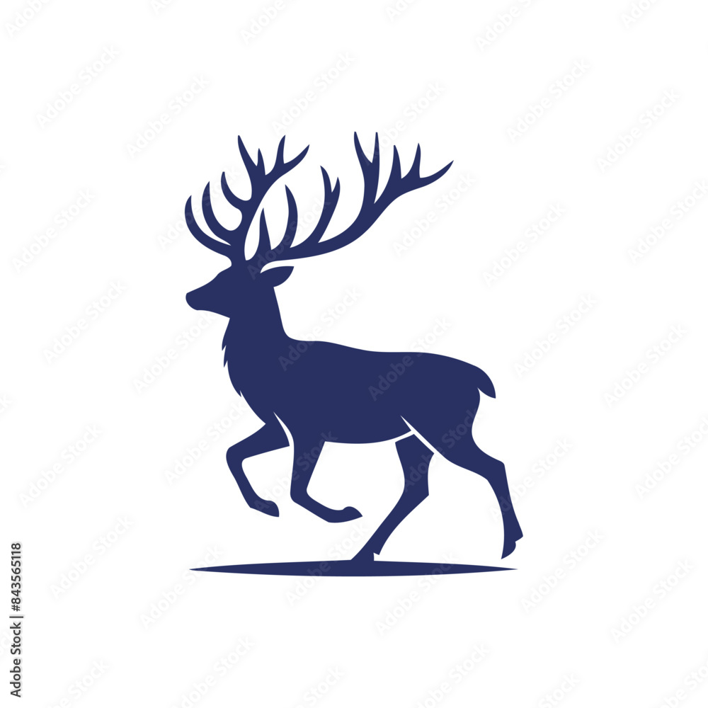deer vector, deer silhouette, deer illustration deer vector, deer silhouette, deer illustration