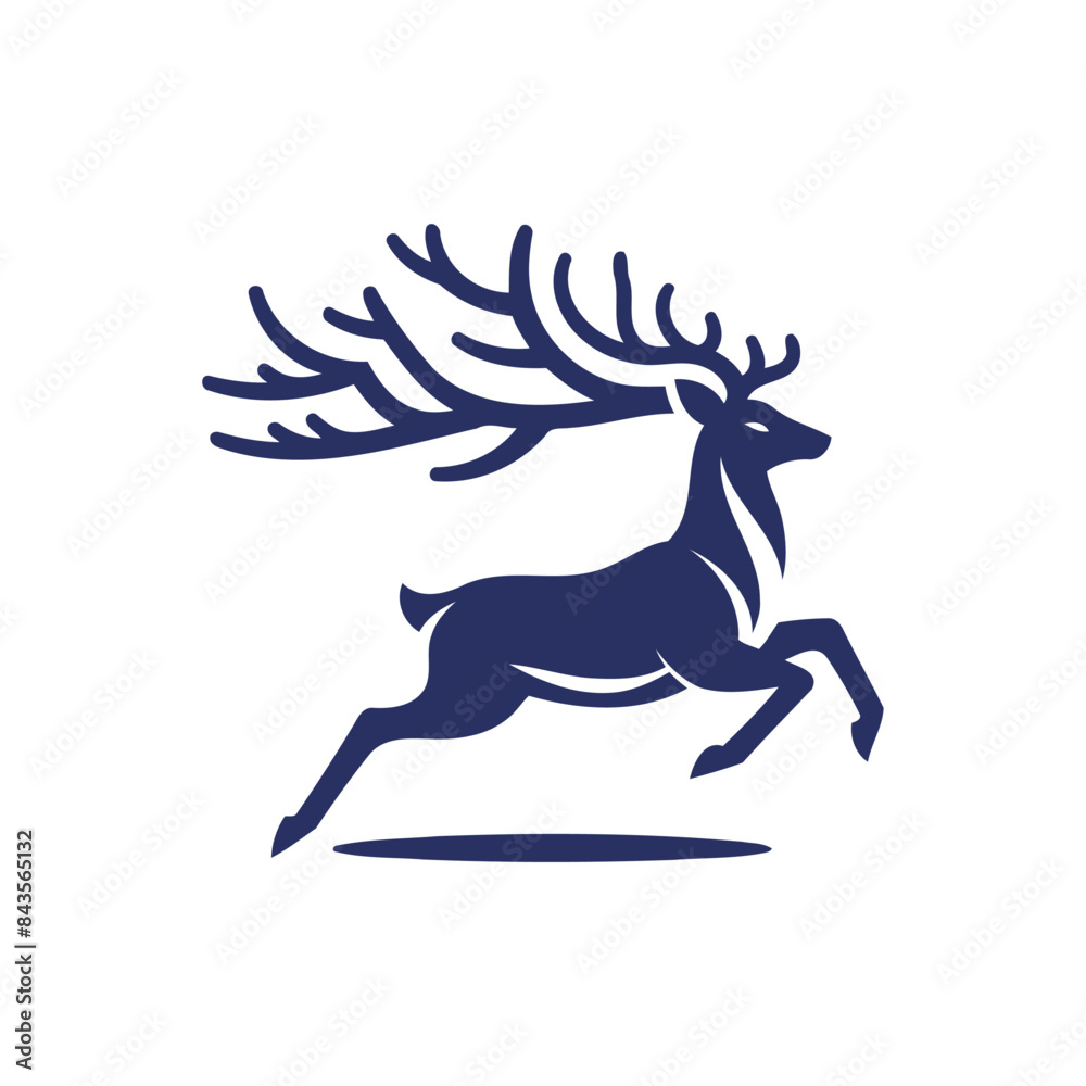 deer vector,  deer silhouette,  deer illustration