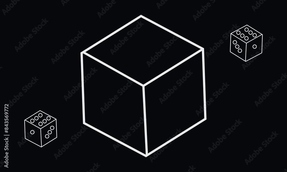 Minimalist dice set. Dice signs Isolated background. Vector illustration for game design and learning materials. Minimalist dice set. Dice signs Isolated background. Vector illustration for game design and learning materials.