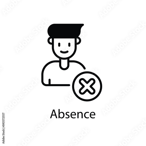 Absence vector icon