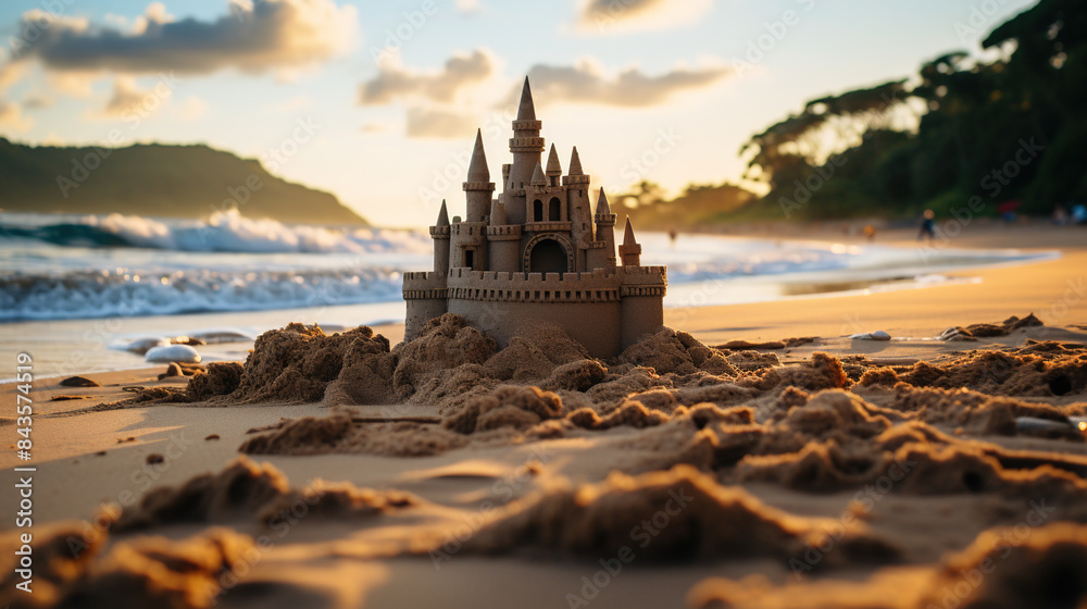  small castles in the sand
