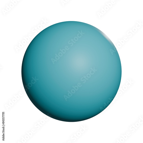 light blue sphere ball 3D PNG