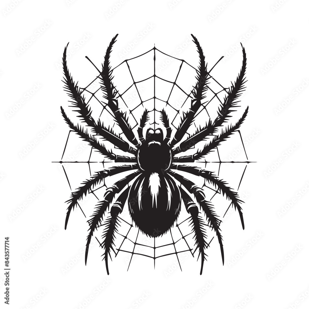 Obraz premium spider on a white background