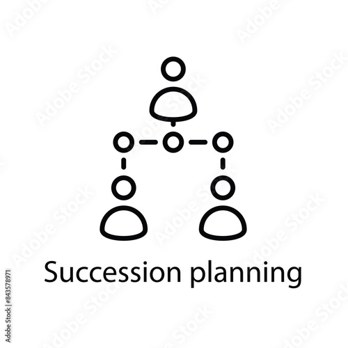 Succession planning vector icon