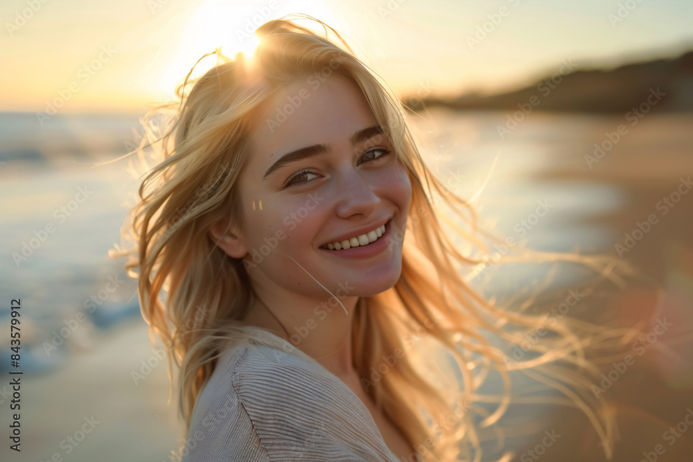 a woman with long blonde hair standing on a beach a woman with long blonde hair standing on a beach