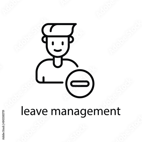 leave management vector icon