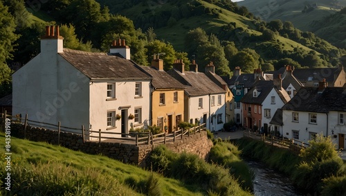 Wallpaper Mural  A poem celebrating the tight-knit community bonds found in a quaint village nestled among the hills ai_generated Torontodigital.ca