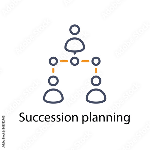 Succession planning vector icon