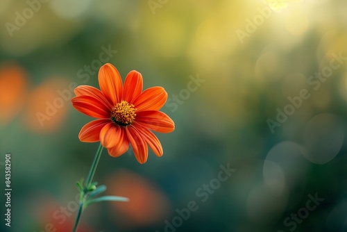 a single flower in full bloom, capturing its intricate details and vibrant colors. © Suresh Thangavel