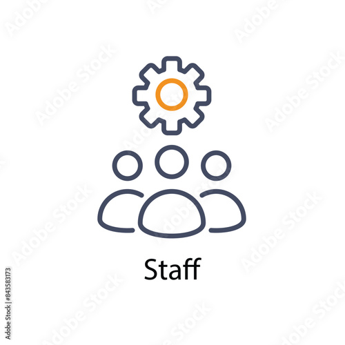 Staff vector icon