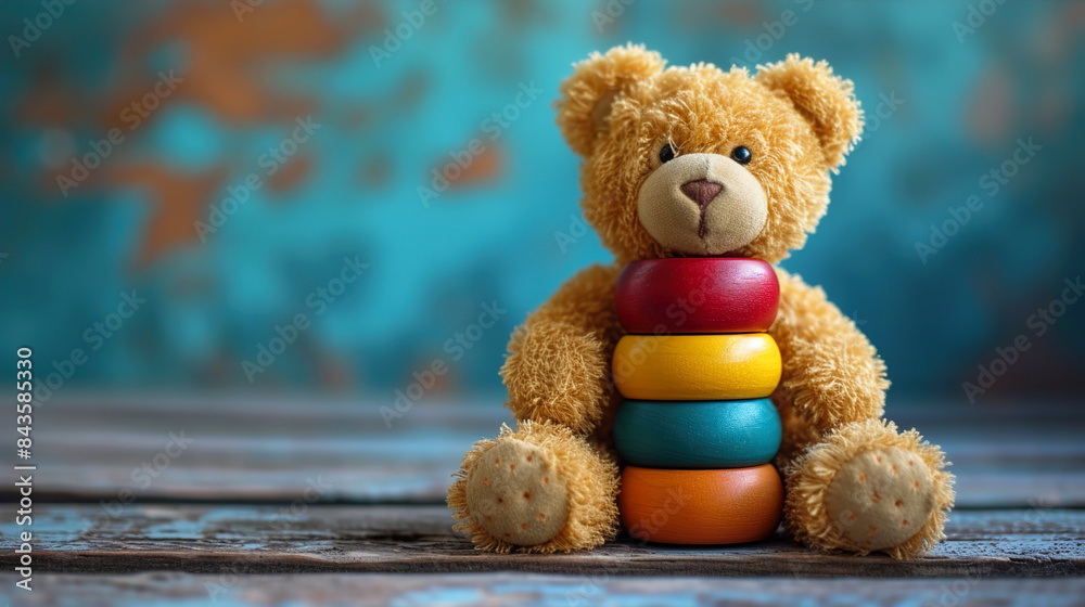 Obraz premium Teddy bear toys playful children products spark joy and creativity playful imagination