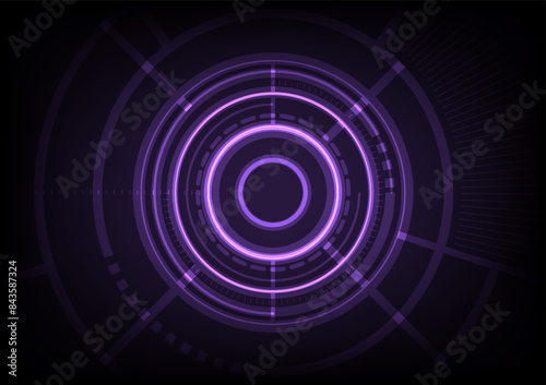 2D illustration, futuristic blue hi-tech digital circuit background, abstract, business, technological or scientific design.
