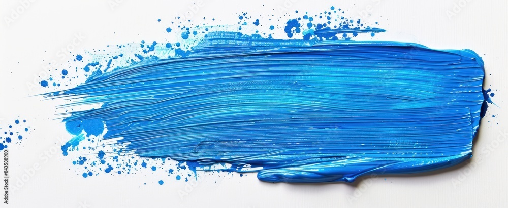 blue stroke of paint texture isolated on white background blue stroke of paint texture isolated on white background