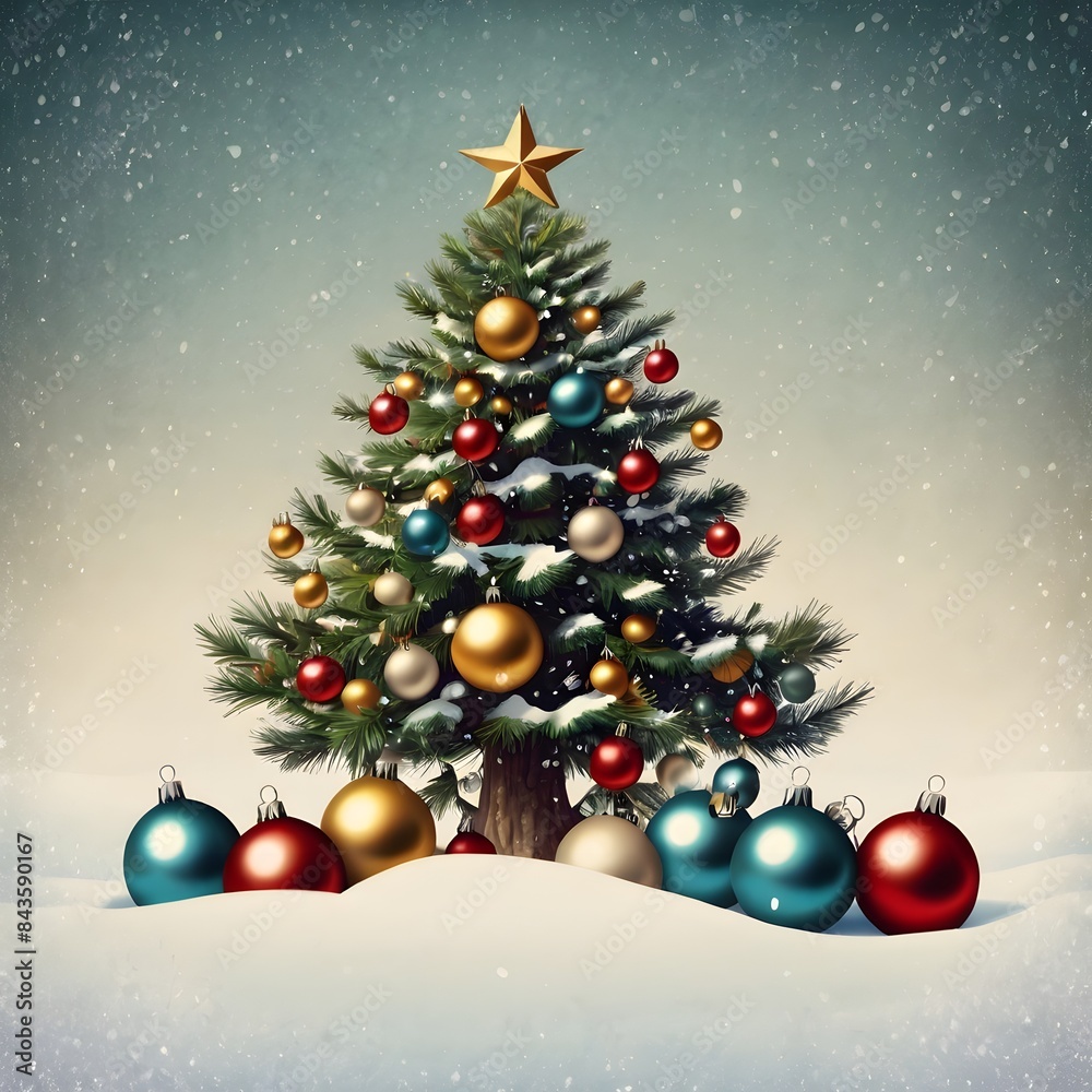New Year's banner with a Christmas tree illustration with a place for text. A postcard with a place for an inscription for Christmas and new year 2025. New Year's banner with a Christmas tree illustration with a place for text. A postcard with a place for an inscription for Christmas and new year 2025.
