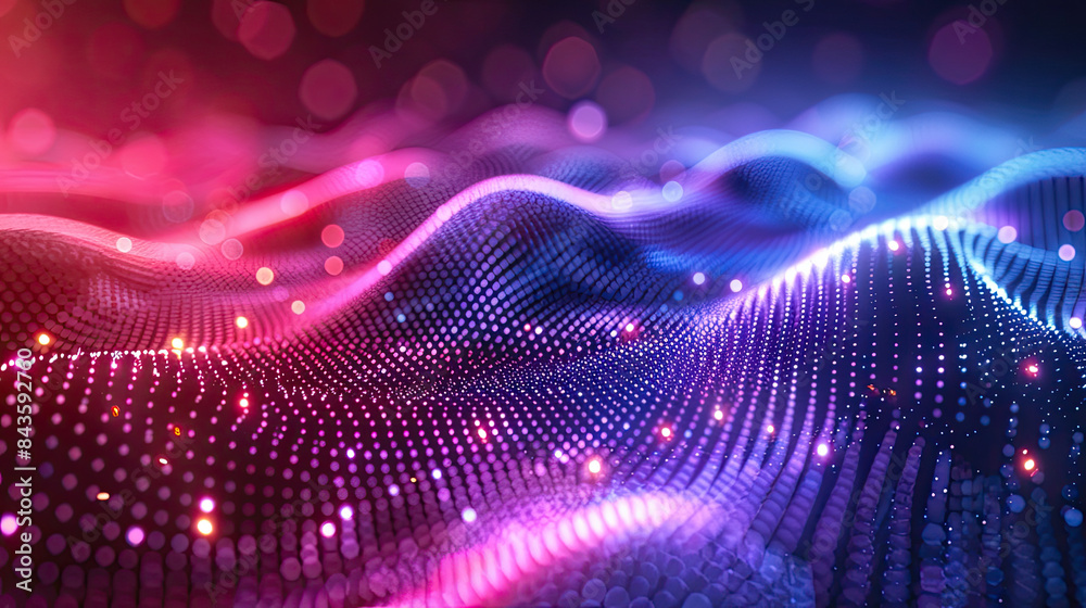 Dynamic digital backdrop featuring neon light patterns, tech theme Dynamic digital backdrop featuring neon light patterns, tech theme