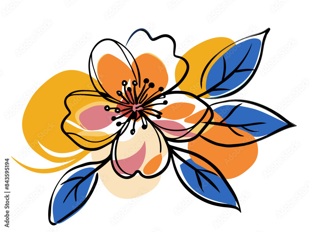 illustration of a flower illustration of a flower