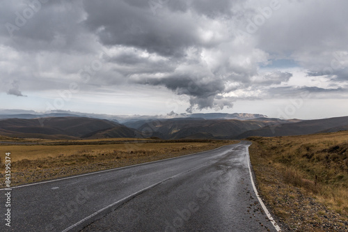 Wallpaper Mural Road to Dzhyly Su. Caucasus mountains. Jilly-Su region. Kabardino-Balkaria Reublic. Torontodigital.ca