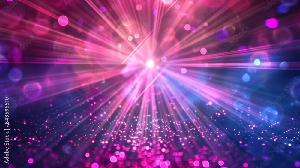 Obraz premium Glowing dance club background with lasers and cool lights.