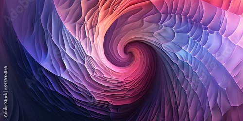 Abstract Digital Swirling Pattern in Pink, Purple, and Blue Hues