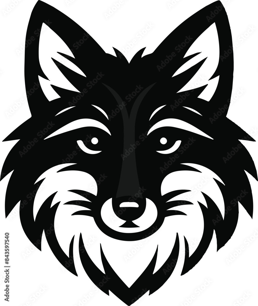 fox head vector