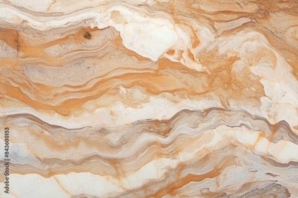 Obraz premium Processed collage of luxury brown and white marble texture. Background for banner
