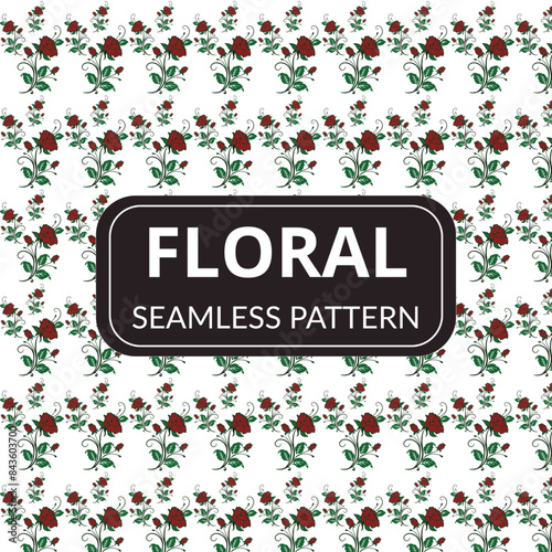 Rose floral pattern design