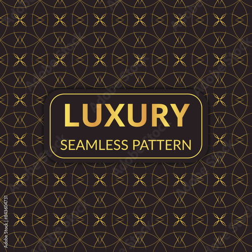 Seamless, golden-pattern luxury