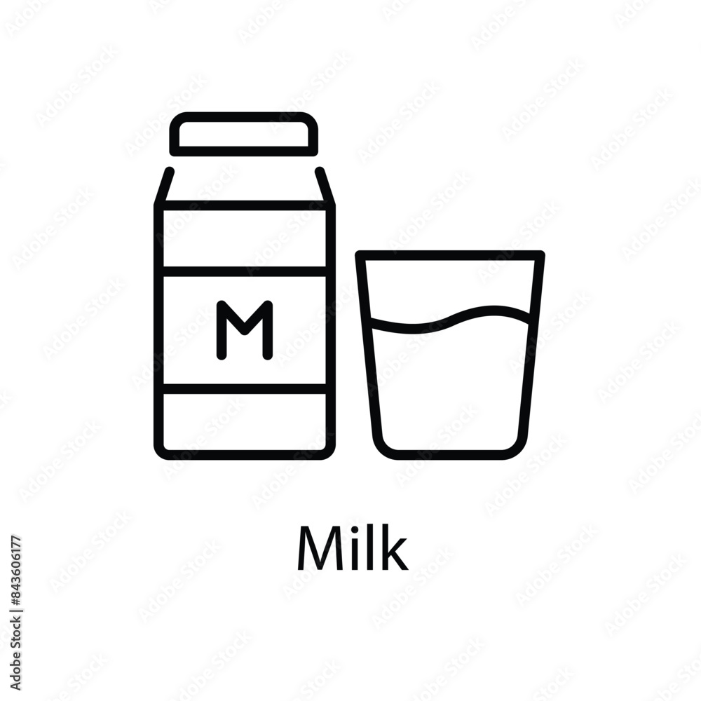 Milk vector icon Milk vector icon
