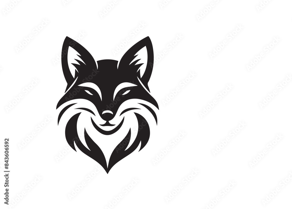 Obraz premium fox head vector