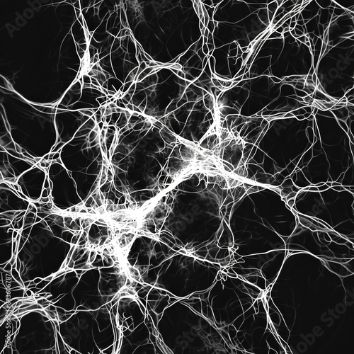 Abstract Heatmap of Human Connections Generative AI