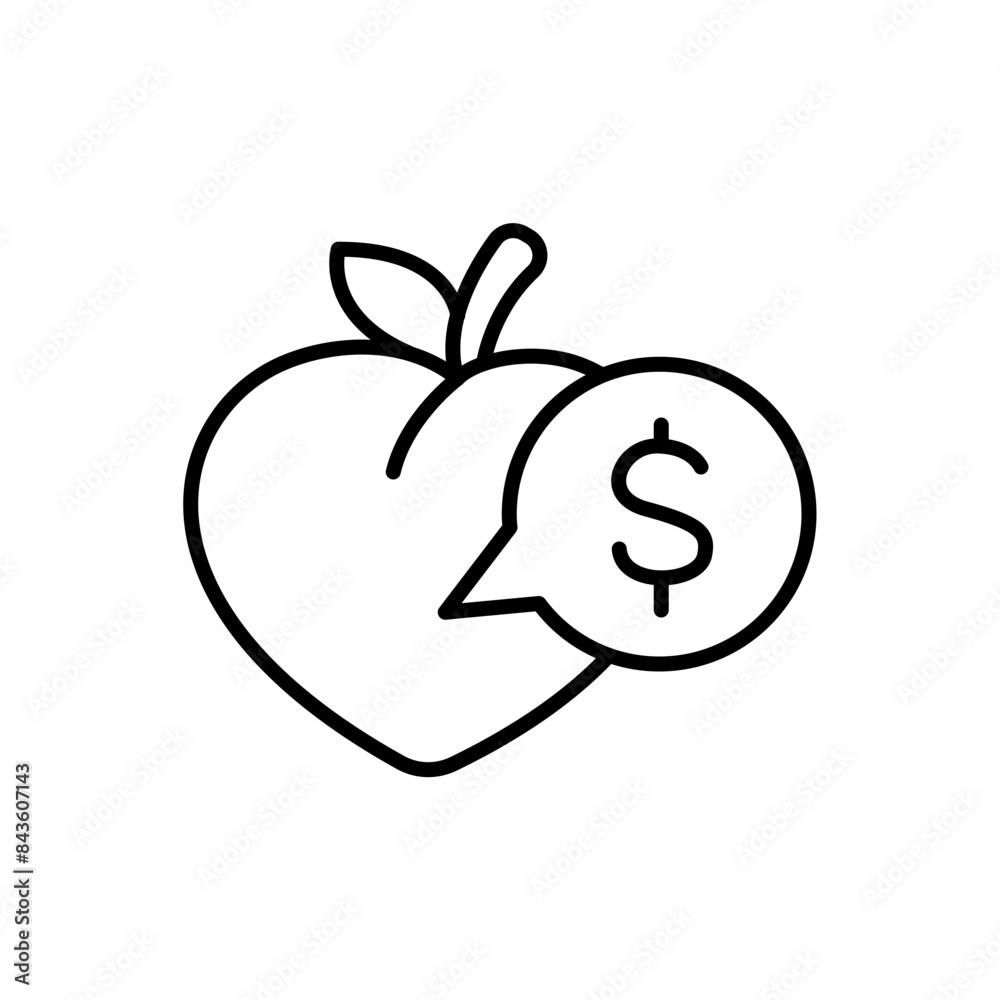 Peach outline icons, minimalist vector illustration ,simple transparent graphic element .Isolated on white background Peach outline icons, minimalist vector illustration ,simple transparent graphic element .Isolated on white background