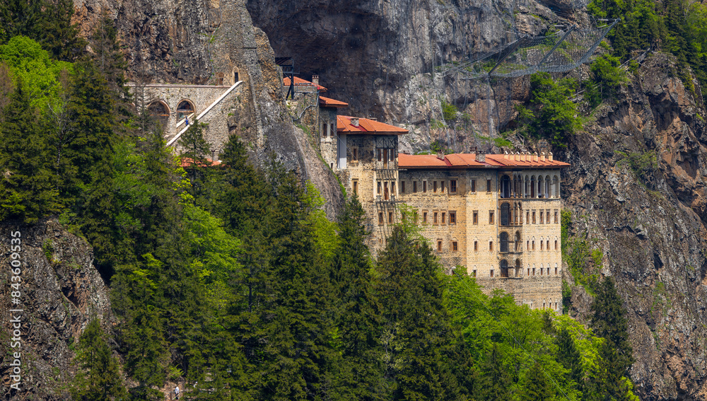 Sumela Monastery (Turkish: Sümela Manastırı) is a Greek Orthodox monastery, in the Maçka district of Trabzon Province in modern Turkey.
