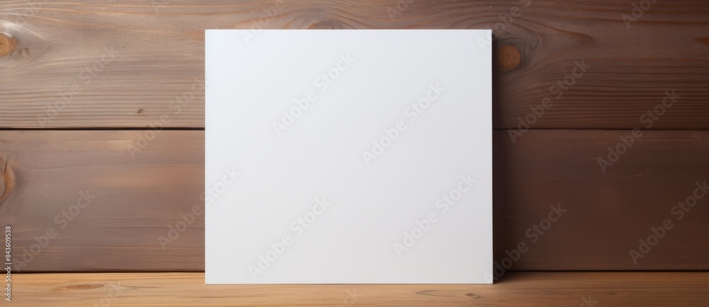 Blank white sheet of paper lying on top of a wooden table. Blank white sheet of paper lying on top of a wooden table.