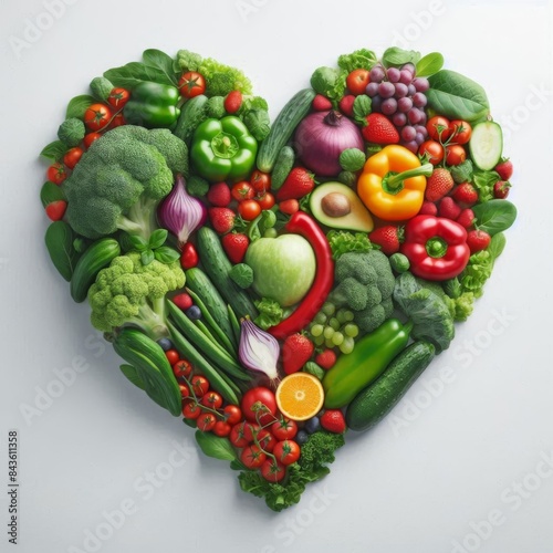 Nutrient Rich Heart Shape from Fresh Ingredients