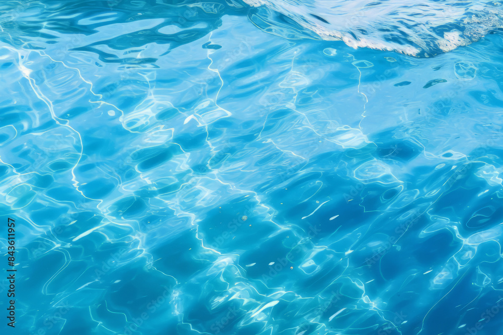 Processed collage of blue water waves texture in sunlight. Background for banner, backdrop Processed collage of blue water waves texture in sunlight. Background for banner, backdrop