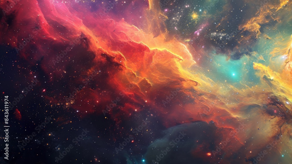 Naklejka premium Galaxy Background