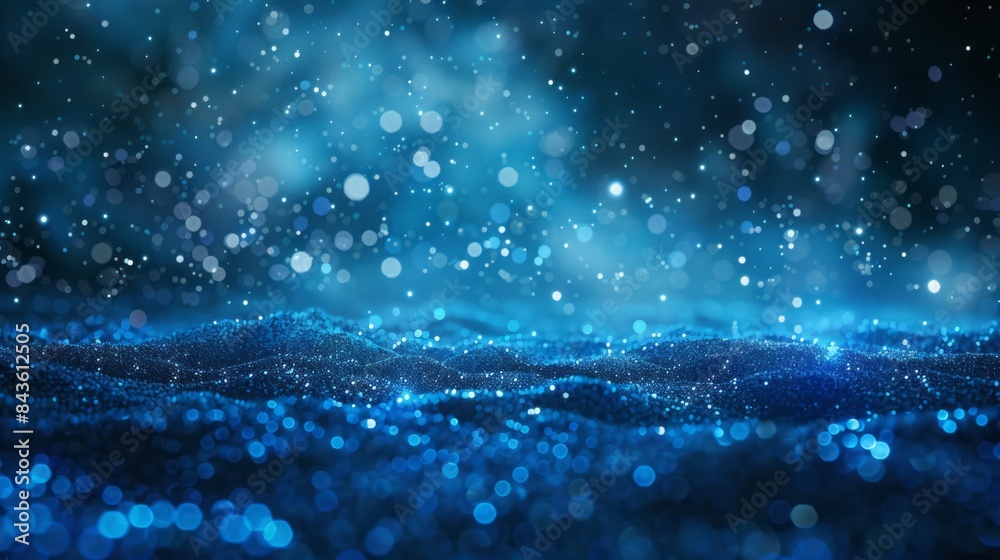 3D background blue with glowing lights.