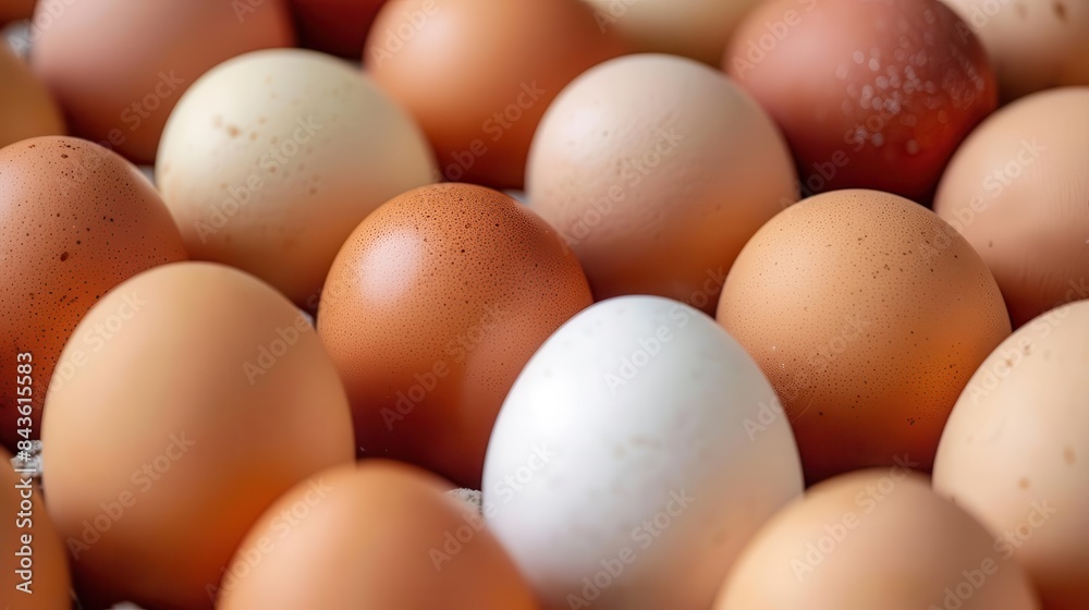 abundance of fresh chicken eggs concept of eating healthy and natural food abundance of fresh chicken eggs concept of eating healthy and natural food