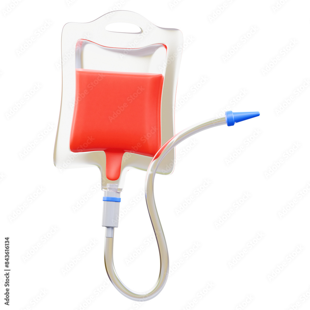 3D IV Blood Drip Bag