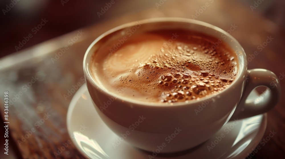 Steaming Cup of Freshly Brewed Coffee: A Warm and Inviting Close-Up Shot with Soft Lighting and Cozy Atmosphere Steaming Cup of Freshly Brewed Coffee: A Warm and Inviting Close-Up Shot with Soft Lighting and Cozy Atmosphere