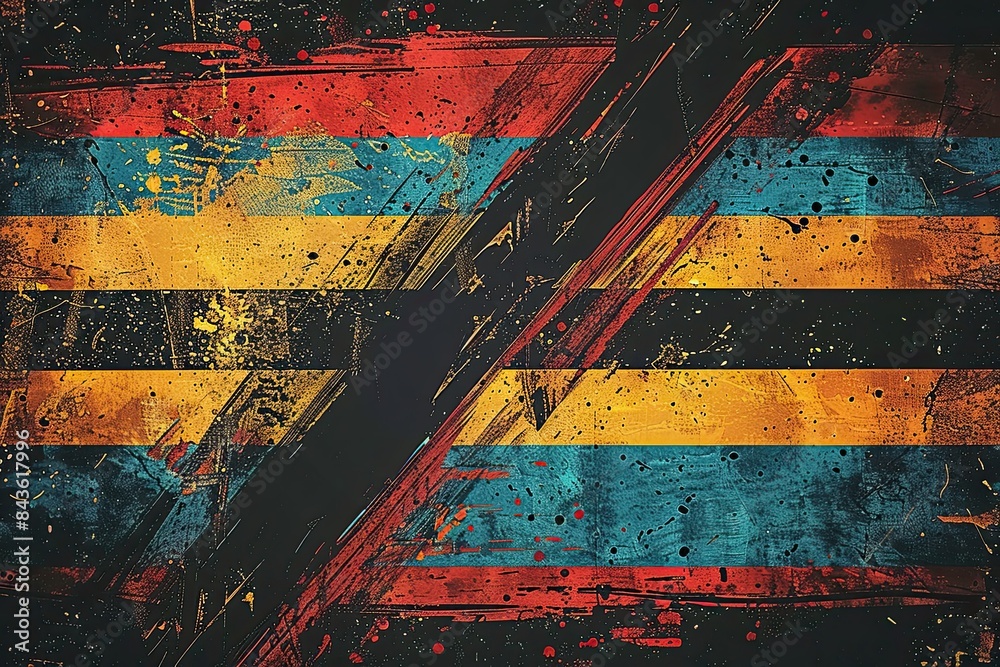 Naklejka premium Juneteenth, Freedom Day, Emancipation Day, or Black Independence Day, is a powerful reminder of strength, resilience, and perseverance in the face of adversity. smartphone wallpaper illustration