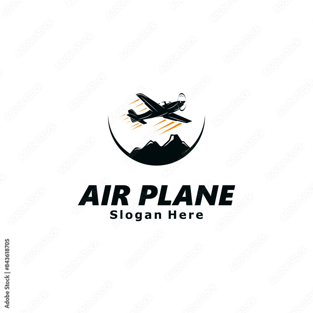 Fototapeta premium Airplane Logo Template Design Vector