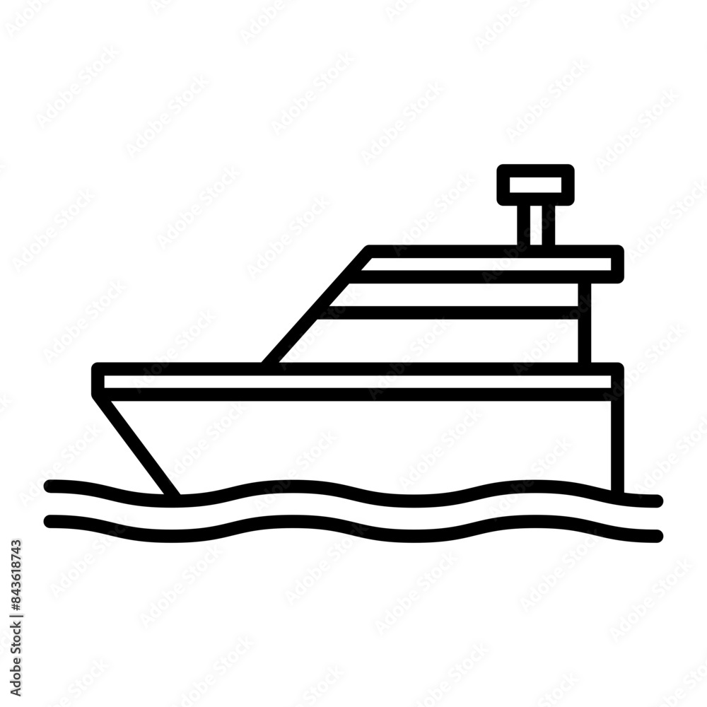 Boat icon. outline icon Boat icon. outline icon
