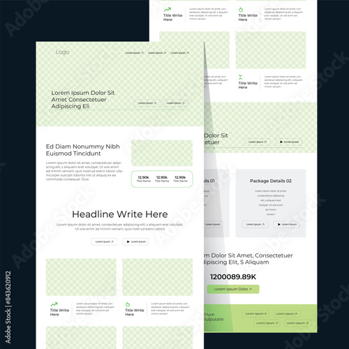 Modern Business Website and Email Templates Responsive, Customizable Designs for UX/UI, Landing Pages, and Marketing Campaigns