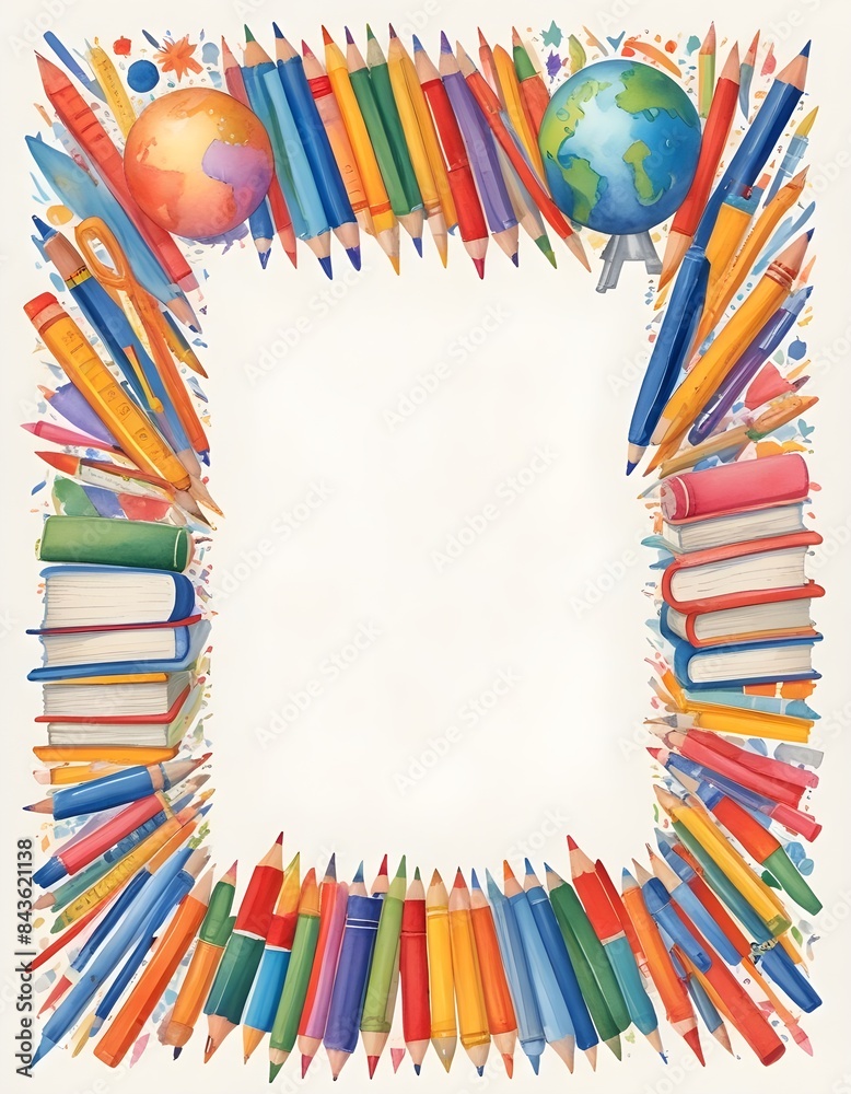 Fototapeta premium stationery background