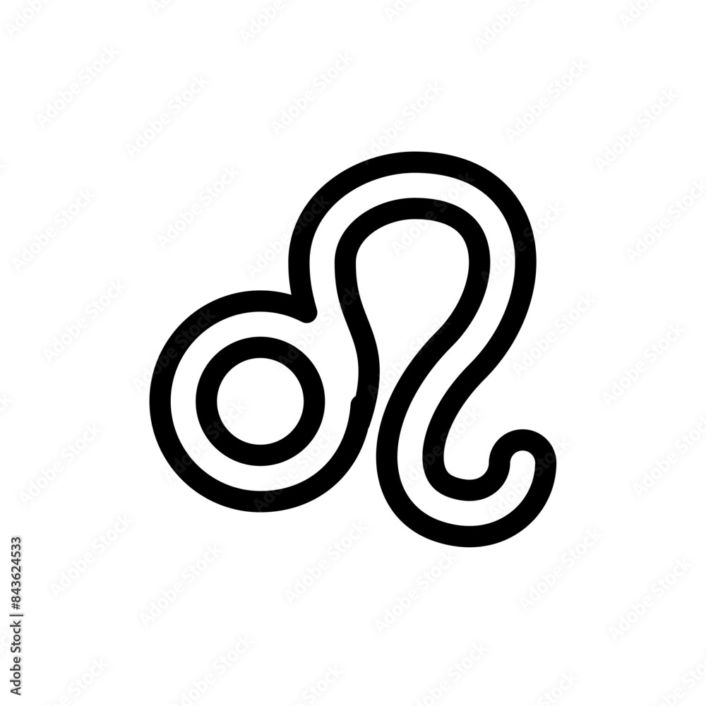 Leo Zodiac Sign Icon, Perfect for Astrology and Horoscope Graphics Leo Zodiac Sign Icon, Perfect for Astrology and Horoscope Graphics