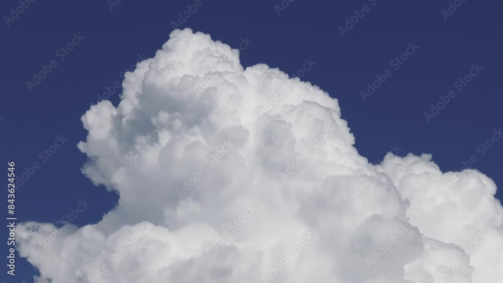 Dense Clouds Gathered With Blue Sky Background. Close-up Shot Dense Clouds Gathered With Blue Sky Background. Close-up Shot