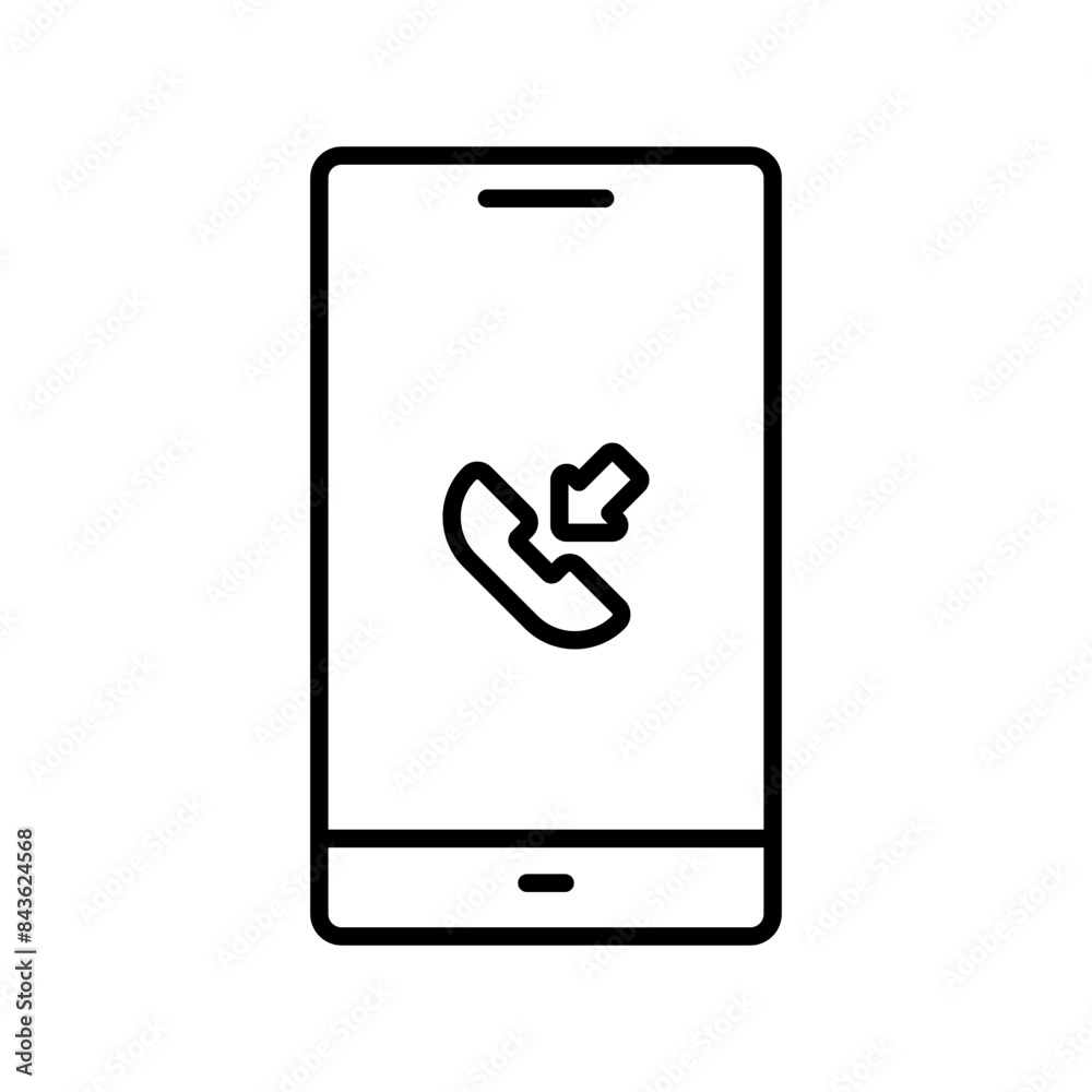 Mobile Phone Call Icon, Suitable for Communication and Technology Themes Mobile Phone Call Icon, Suitable for Communication and Technology Themes